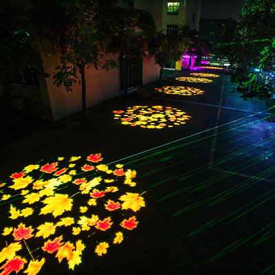 400W de la boda de la decoración del jardín público LED exterior Gobo Logotipo de proyección de luz con múltiples patrones dimáticos