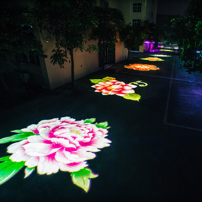 400W de la boda de la decoración del jardín público LED exterior Gobo Logotipo de proyección de luz con múltiples patrones dimáticos