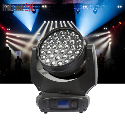 LED Lavado 37x10W Zoom Iluminación de escenario DMX Beam Wash Luces de cabeza móviles