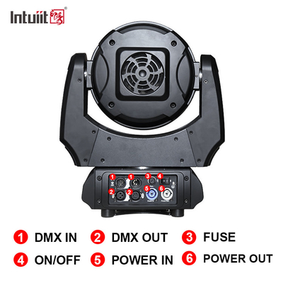 Luz de escenario LED 19x10W DMX RGBW 4in1 Zoom LED Lavabo de pared Luz de cabeza móvil para DJ Bar Concierto de discoteca