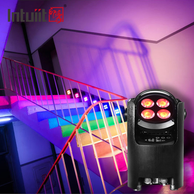 4*12W 4 en 1 RGBW Dj Wedding Batería alimentada por LED Uplight WIFI Disco inalámbrico Luces de escenario