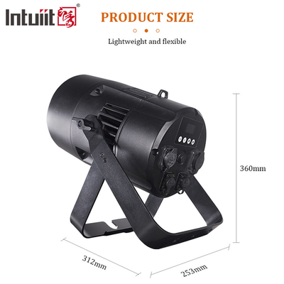 200W COB luz LED lineal Zoom 10 a 55 grados RGBW Sala de conferencias de teatro Luz de inundación DMX LED Par