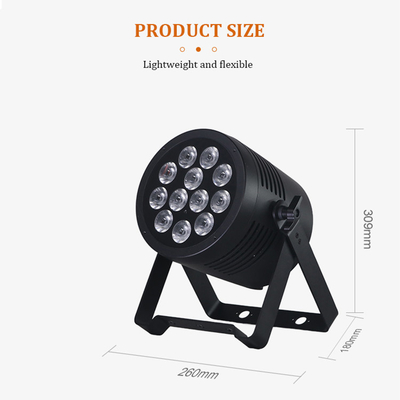 Luz de Par LED a prueba de agua 12x20W RGBWAUV 6in1 IP65 Par Luz de escenario LED a prueba de agua para exteriores Luz de Par LED