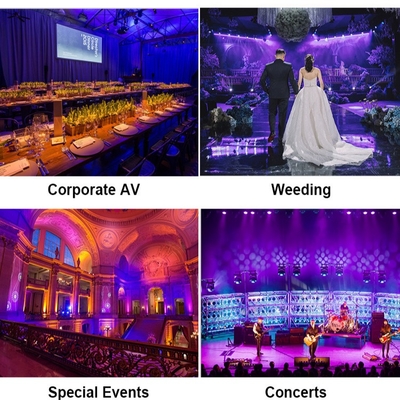 Potente 18x20W RGBWA-UV al aire libre 6in1 IP65 DJ a prueba de agua Disco City Event Wedding Stage LED Par Light