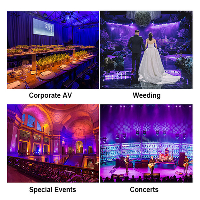 Luces de exteriores impermeables Rgbwa-uv 7x20W Dmx Led Par pueden luz para el paisaje del escenario exterior