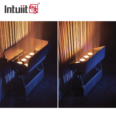 DMX512 8x10w RGBW 4in1 IP65 DJ impermeable de boda escenario de la ciudad lavadora de paredes exterior LED lavado luz de inundación