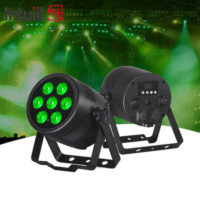 Inalámbrico a prueba de agua DMX exterior 7x20W RGBWA UV 6in1 IP65 LED Par luz exterior