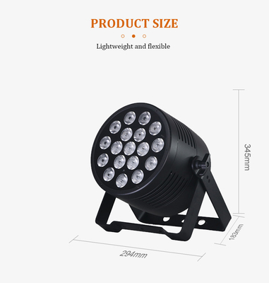 18pcs*20w Led Par Can Light con variable Rgbwa+Uv 6In1 para Parque Temático DJ Bar Stage