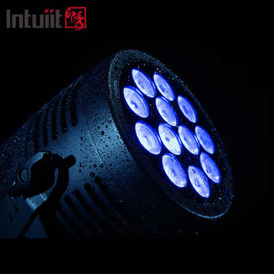 IP65 Ignífugo luces de escenario de DJ al aire libre 12x20W RGBWA UV 6in1 LED de aluminio Par Noiseless Disco Lavar efecto con DMX512