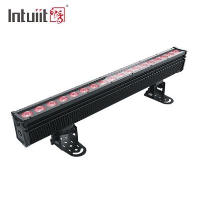 18×10W RGBW 4in1 Inodoro exterior LED Pared de lavado de luz DMX escenario exterior Pixel LED Bar Iluminación luces de proyección IP65