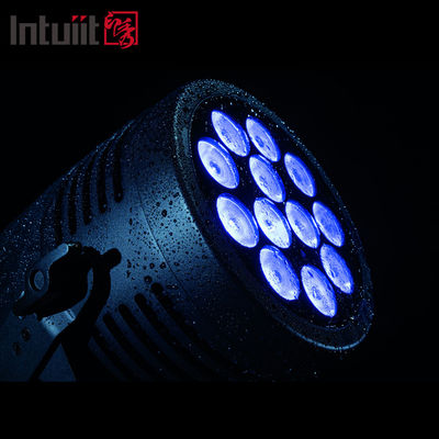 Luces de escenario LED para exteriores DMX 12pcs*20W 6 en 1 RGBWA UV Par resistente al agua para luces de boda/escenario/discoteca/concierto