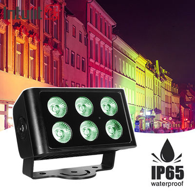 IP65 resistente al agua Dmx 6X5W Rgbw Led Wash Inundación de la ciudad Color Led Wall Washer