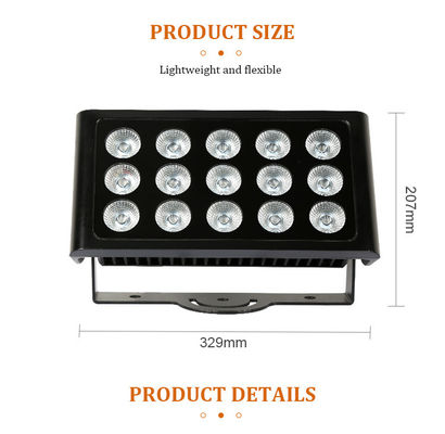 DMX512 80W RGBW 4in1 IP65 DJ impermeable de boda escenario de la ciudad lavadora de paredes exterior LED lavado luz de inundación