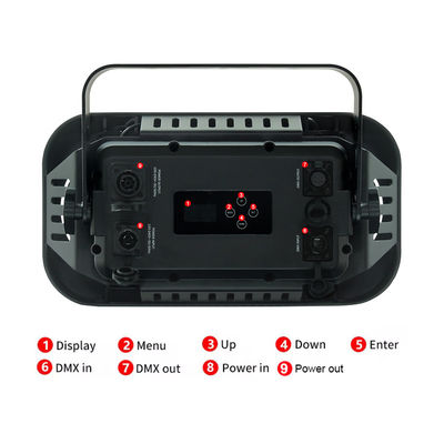 200W RGB 2IN1 DMX COB Par 2x100W 2 Ojos LED Audiencia ciega 2 Ojos cálido fresco Blanco Audiencia Cob luz para barras de boda