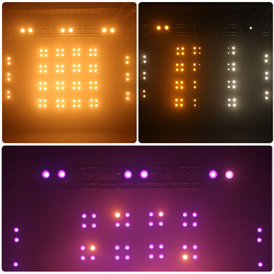 2 ojos IP65 Blanco cálido/Ámbar/RGB 200W LED Audiencia COB Luz para ciegos para DJ Concierto Eventos Teatro Iluminación de escenario