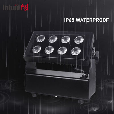 Luz de inundación LED de 8x15W alimentada por batería luz de inundación LED para exteriores inalámbrica RGBW 4 en 1 luz recargable Par Luces LED para Fiestas DJ