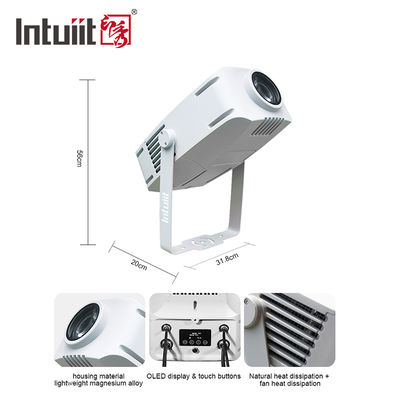 Proyector Gobo LED de 200W a prueba de agua para exteriores, para eventos y fiestas, con logotipo de luz personalizado
