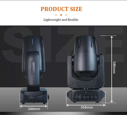 IP66 a prueba de agua para exteriores 200W DMX LED Beam Moving Head Light con efecto patrón para DJ Disco Stage Show