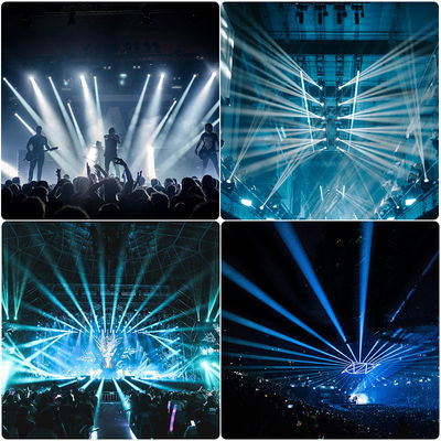 Focos móviles LED profesionales IP66 de 280W con haz, foco y lavado CMY para equipos de espectáculos de DJ, discotecas, bares y clubes