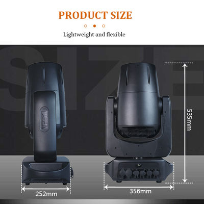 Fuente de luz láser de 100W, prisma de escenario personalizado, haz láser de 100w, luz controlada por DMX512, cabeza móvil láser, IP66
