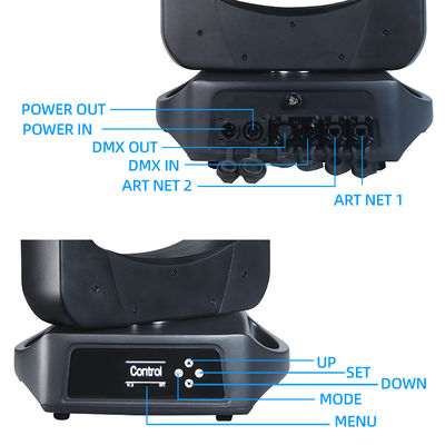 Fuente de luz láser de 100W, prisma de escenario personalizado, haz láser de 100w, luz controlada por DMX512, cabeza móvil láser, IP66