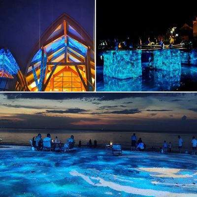 Proyector Gobo de Ondas de Agua LED de 400w para Exteriores IP65, Efecto de Luz de Onda de Agua LED de Ondas Oceánicas, Luces de Escenario