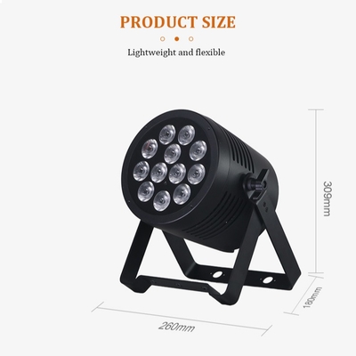 IP65 LED Par luz impermeable IP65 calificado para exteriores 12x20W RGBWA-UV 6in1 Luz de escenario DMX512