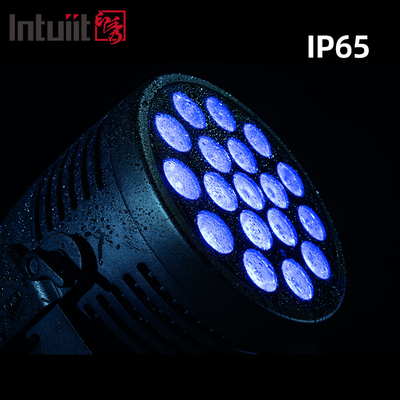 Foco Par LED DMX 18x20 a prueba de agua RGBWA UV para eventos al aire libre, teatro, bodas y conciertos