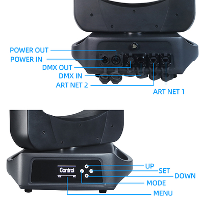 Foco móvil LED Beam 200w Dmx512 IP66 para discoteca, DJ y eventos