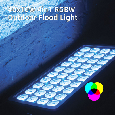 Foco de proyección arquitectónica para exteriores IP65 40x10W LED RGBW para escenarios urbanos y edificios