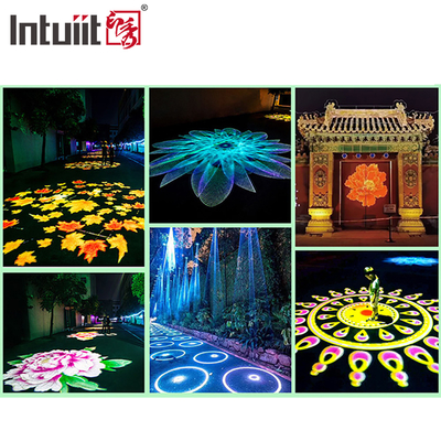 Fuera IP65 resistente al agua Led 200W Gobo Efecto de luz colorido Proyector de logotipo Parque Iluminación LED
