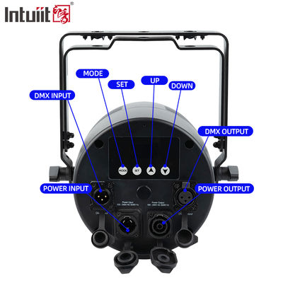 Luz LED PAR Exterior 7x20W RGBWA+UV 6 en 1 IP65 — Wash Impermeable DMX512 para Escenario, Bodas y Eventos