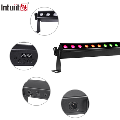 IP20 Potencia de batería 12x2W 0.5m 4in1 Alimentado por batería Iluminación de lavadora de pared LED Luz de escenario