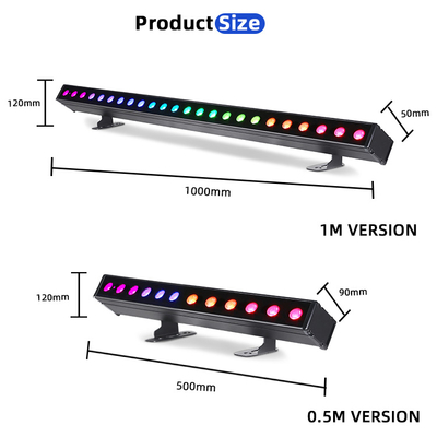 Luminaria de pared LED con batería IP65 12pcsx2W Rgbw 4en1 para exteriores