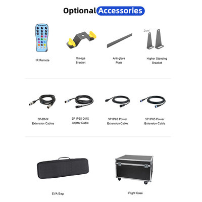 Barra de luces LED 24*2W para escenario DMX512 RGBW, barras de luz LED lineales para discoteca, escenario, club, boda, luz de lavado de pared LED activada por voz