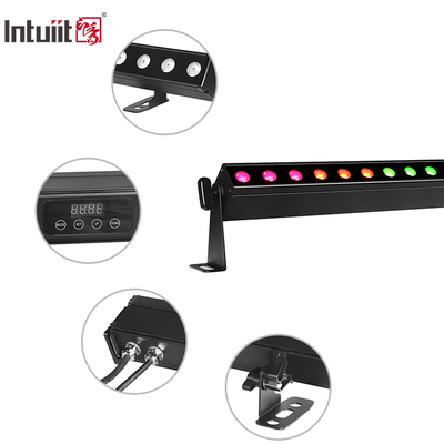 Luz de lavado de pared LED con batería resistente al agua IP65 de 24x2W RGBW 4 en 1, luz de lavado de pared para exteriores