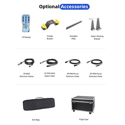 Foco de pared con 24 LED RGBW de 2*2W, iluminación de efectos de escenario con control remoto DMX para conciertos, fiestas, KTV, lavado de pared