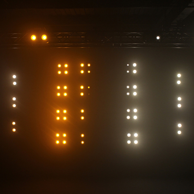 4X90W 4 Eye Led Cob Blinder Light Ámbar Blanco Caliente 2In1 Ip65 Inodoro Led Luz de escenario
