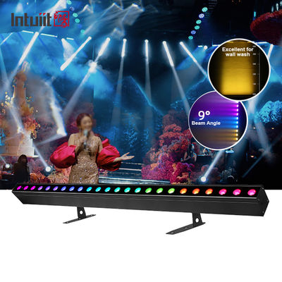Foco de pared con 24 LED RGBW de 2*2W, iluminación de efectos de escenario con control remoto DMX para conciertos, fiestas, KTV, lavado de pared
