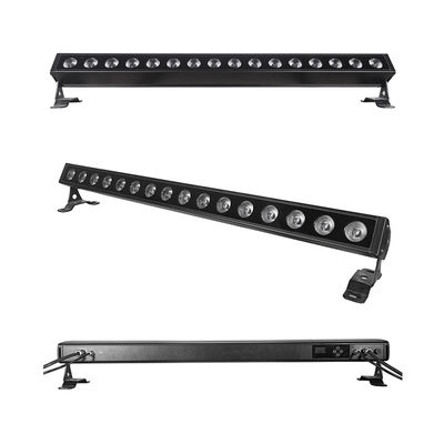 Luz de lavado de pared LED de 16*5W RGB DMX IP65 Carcasa de aluminio Iluminación de lavado de pared impermeable para exteriores Iluminación DMX512 para edificios exteriores