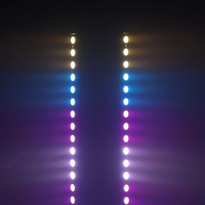 Barra de lavado LED IP65 4 en 1 de 12*2W, alimentada por batería, luces de proyección RGBW, efecto de haz