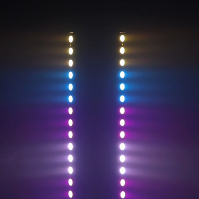 Luz de lavado IP20 DMX512 Solución avanzada de música inteligente 24 * 2W RGBW Luces LED Bar lineal Lavadora de paredes