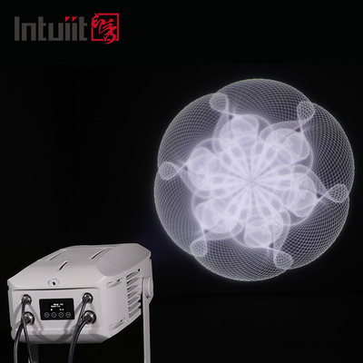 Proyector de logotipos LED RGBW de 400W personalizado con logotipo Gobo, luz LED giratoria impermeable IP65 para exteriores
