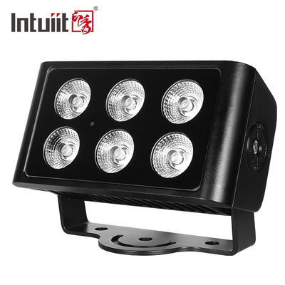 6x5W exterior IP65 Cuadrado DMX RGBW Luz de inundación LED para fachada de edificio Luz de inundación de lavadora de paredes LED
