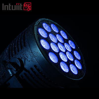 IP65 18*20w Rgbwauv 6in1 Led Inmune a la lluvia Par luz de escenario Luz de exterior Dj hasta iluminación boda