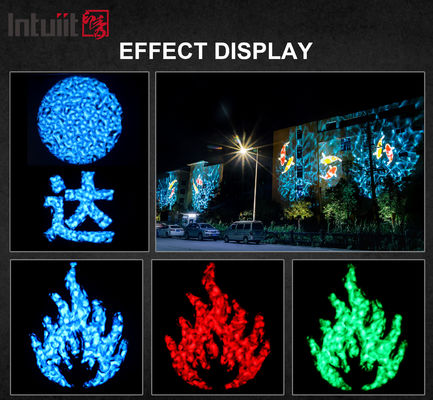 Proyector de logotipos LED de 400W para exteriores IP65 con efecto de onda de agua para publicidad, resistente a la intemperie