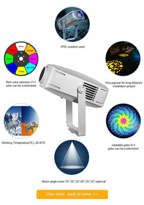 Proyector de logotipo LED de 400W resistente al agua para exteriores Luz IP65 para proyección de paisajes Efecto Gobo