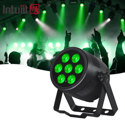 Focos Par LED impermeables para exteriores 7x20W RGBWA UV 6en1 Luz LED Control DMX Iluminación de escenario Equipo de DJ Iluminación de discoteca para fiestas, clubes, bares, bodas, decoraciones de Halloween