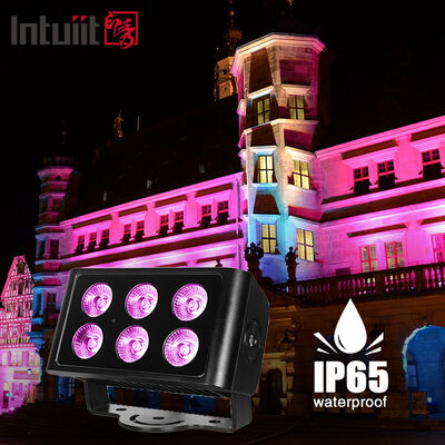 LED exterior 6x5W RGBW 4in1 Lámparas de color de la ciudad de lavado DMX512/Control automático para DJ discoteca club de fiesta