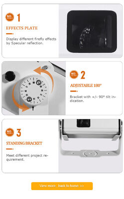 Proyector de estrellas con luces de luciérnagas, láser navideño RGB, cambio de color, 13W, para árboles, techo, jardín, césped, patio, uso exterior e interior